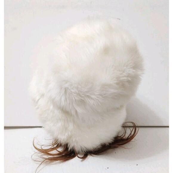 OVERSIZED FLUFFY FAUX FUR BUCKET Hat Cossack Russian fur Luxe pillbox Hat Y2K main image 13